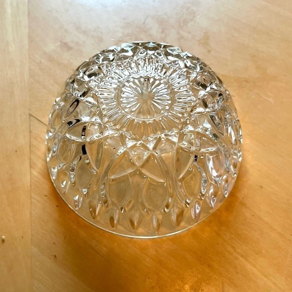 Vintage Pasari Indonesia cut glass Bowl 4”